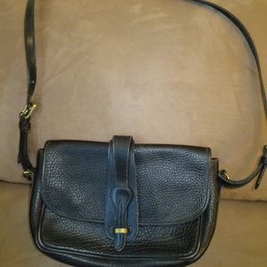 Dooney & Bourke Vintage Black Leather Handbag